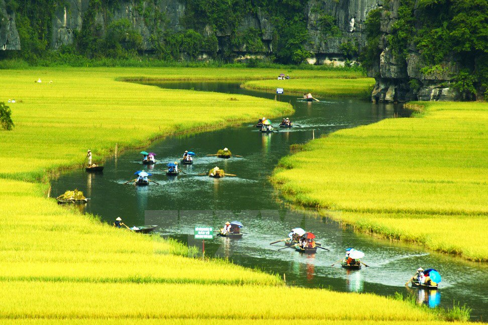 HOA LU–TAM COC–CYCLING TO DISCOVER TAM COC  TRANG AN–COOKING CLASS-BAI DINH PAGODA